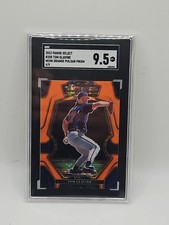 2023 Panini Premier Level Tom Glavine /8 Orange Pulsar Prizm SGC 9.5 Braves 