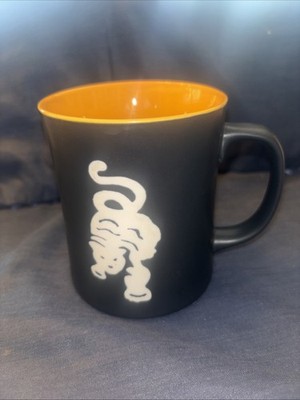 Starbucks Coffee Mug Cup Matte Black Yellow Bone Sumatra Tiger Cup 2012 16 oz