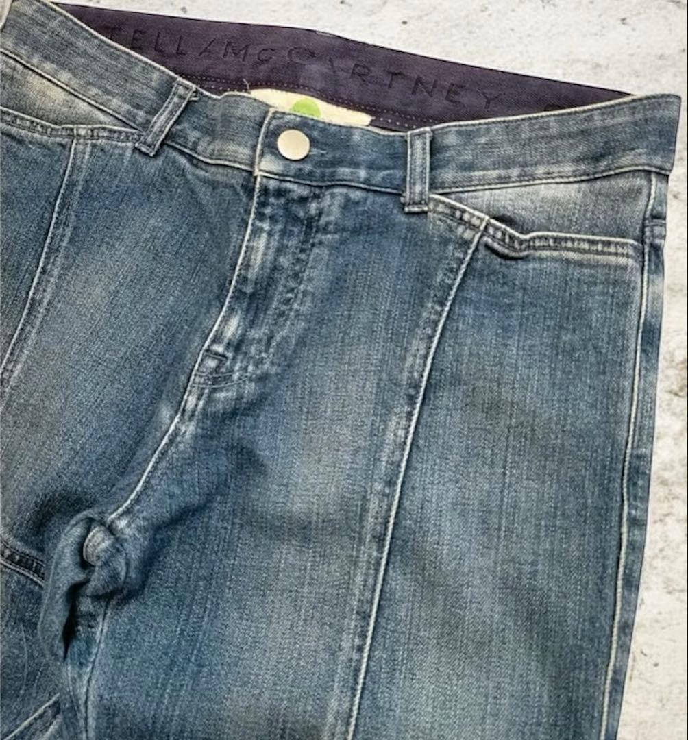 Stella McCartney Denim Pants Patchwork Jeans Stra… - image 3
