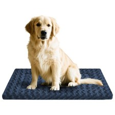 Medium Dog Crate Pad 30x20x1.5" Reversible Washable AntiSlip Bed Mat