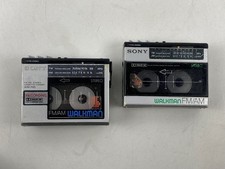 Vintage Sony Walkman WM-F65 / WM-F15 AM/FM Stereo Radio Cassette Corder LOT 2