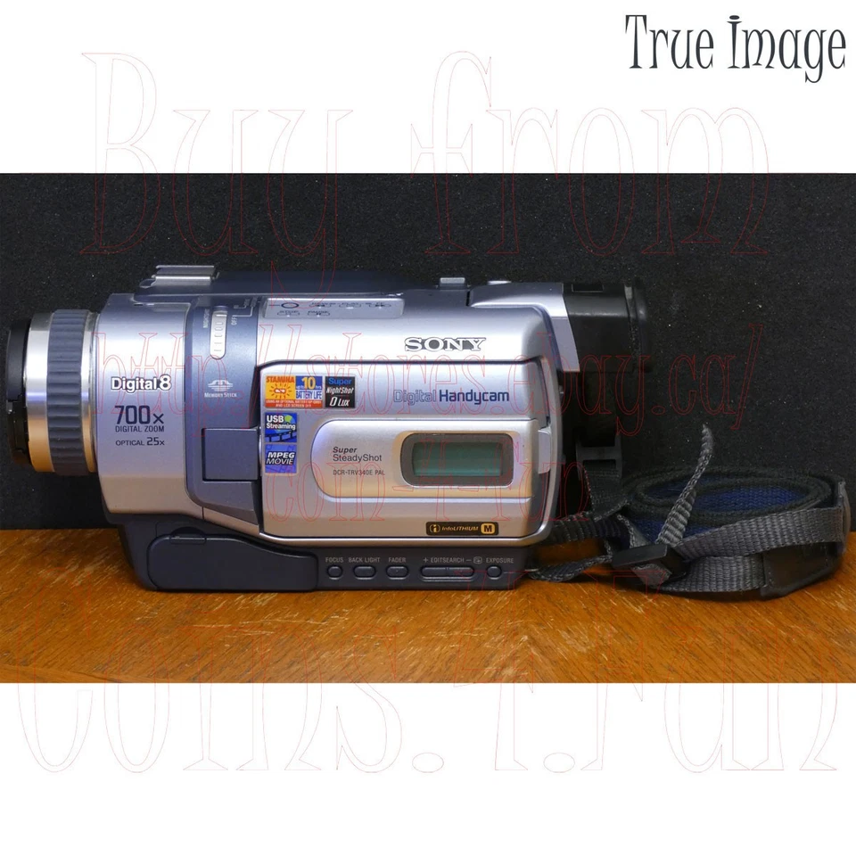 Sony Handycam DCR-TRV340E PAL NTSC Video8 Hi8 Digital8 Tape Camcorder TBC DNR - Image 2 of 4