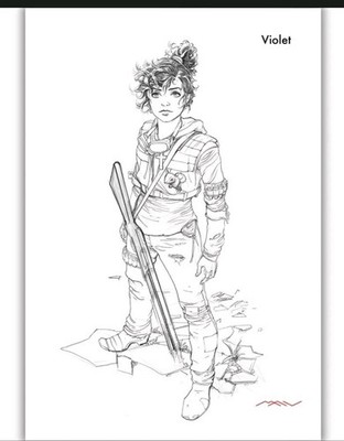WHITE SKY #1 MAVINGA INK 2ND PRINTING MEGACON EXCLUSIVE VIOLET SKETCH LTD 666