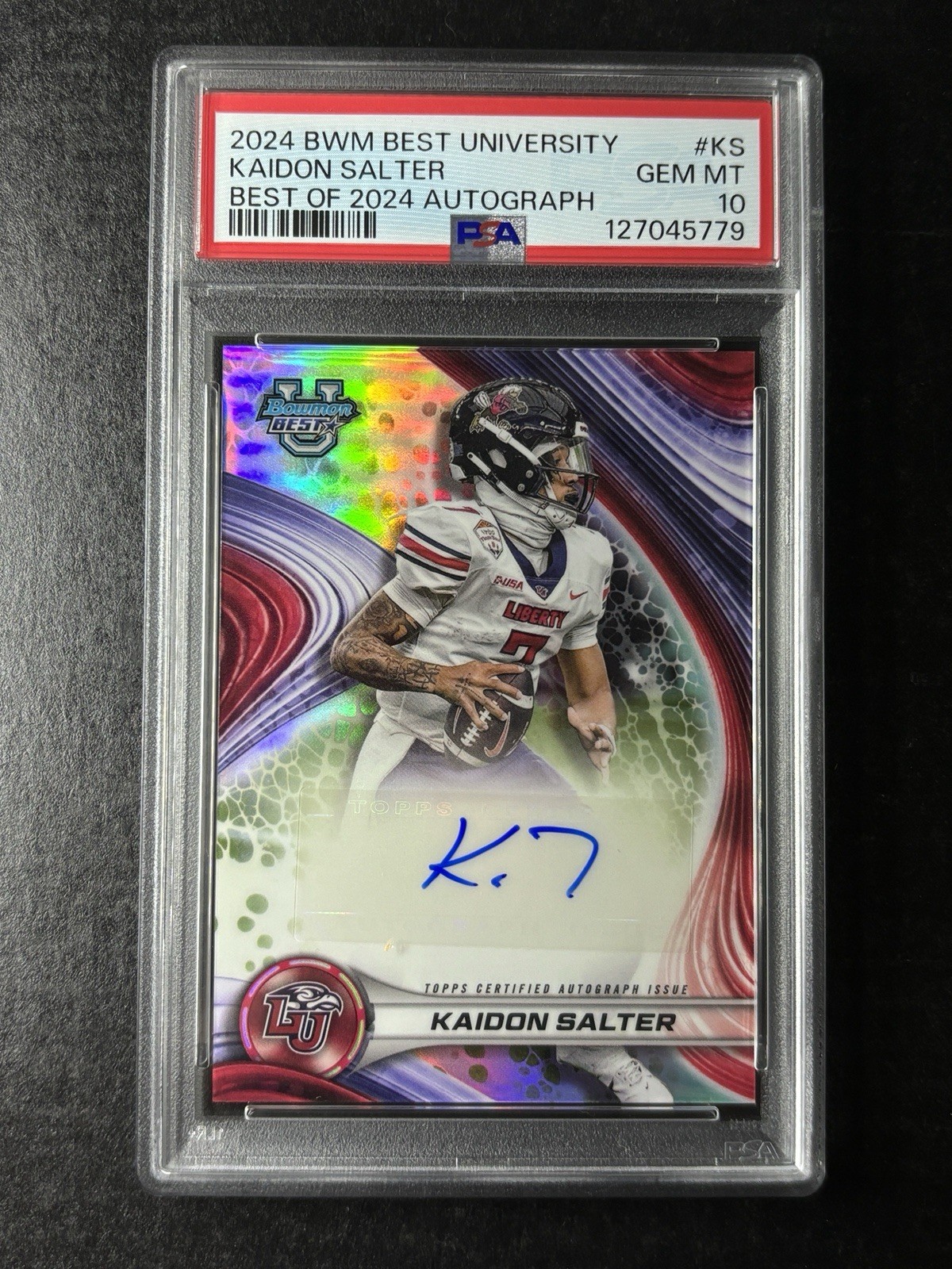 2024 Bowman Best U Kaidon Salter Auto PSA 10 Best Of Autograph