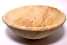 Spalted Maple Wooden Bowl - " Michael Allison 2002-06 " - Artisanal Wooden Bowl
