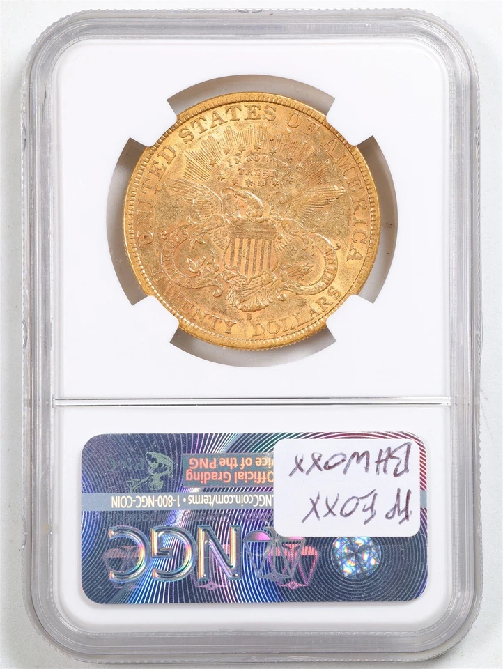 1894-S Liberty Head Gold Double Eagle AU50 NGC 4191417-002 - Image 2 of 4