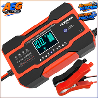 Kfz-BatterieladegeräT 10A 12V/24V Intelligentes Akku-LadegeräT Mit Lcd-Display