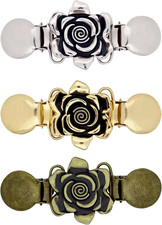 3 Pcs Dress Cincher Waist Cinch Clip Retro Rose Dress Cinch Clips for Dresses