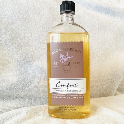 BATH & BODY WORKS ~ COMFORT VANILLA & PATCHOULI ~ 10 FL OZ BODY WASH & FOAM BATH
