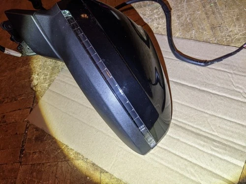 2017 AUDI A4 Left Driver DOOR MIRROR POWER, BLACK, 6 Wires