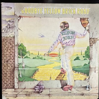 ELTON JOHN: GOODBYE YELLOW BRICK ROAD Vinyl 1973 PRESSING LP MCA2-10003: VG+ 