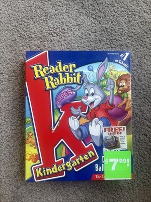 Reader Rabbit Kindergarten Bounce Down In Balloon Town BIG BOX Brand New Sealed