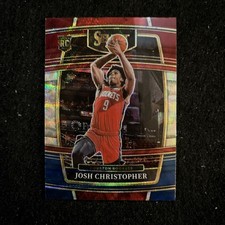 2021-22 Select - Concourse Red White & Blue WAVE Prizm #48 Josh Christopher (RC)