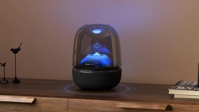 Harman Kardon Aura Studio 5 Bluetooth Speaker Ambient Light Black