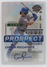 2024 Panini Prospect Edition Silver Prizm Signatures Carson Roccaforte Auto z7d