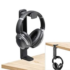 HS906 Headphone Stand  Hanger 2 in 1, Above  Under Desk Gaming Headset