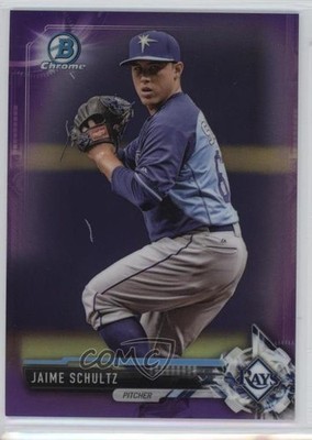 2017 Bowman Chrome Prospects Purple Refractor 94/250 Jaime Schultz #BCP133 fm0
