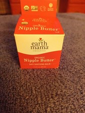 Earth Mama Organic Nipple Butter Nipple Cream Safe for Breastfeeding 2 oz. NEW