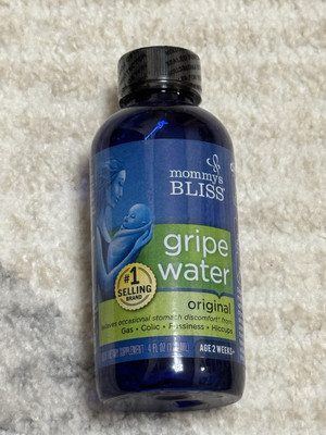 Unbox SEALED Mommy s Bliss Gripe Water Original, Infant Gas & Colic Relief, 4 oz