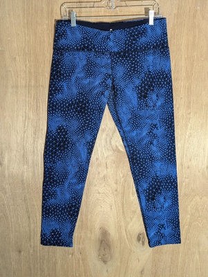 #ad #ad tuff athletics activewear pants womens L legging stretch elastic waist blue $14.99