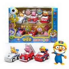 PORORO Friends Little Kid Car Set 6Pcs Mini Car Toy Korean Animation