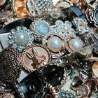 Vintage-now Costume Jewelry makeing Lots button Read Description 50pcs