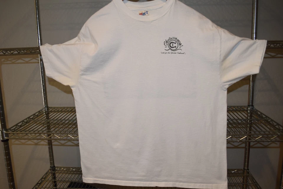 Charlie Horse Hat Renegade vtg Single Stitch Cowboys Skeleton Cowboy t shirt XL - Image 2 of 4