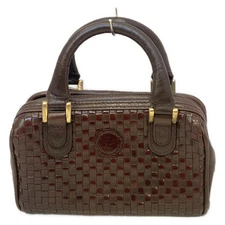 Auth FENDI - Brown Leather Handbag