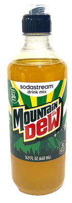 Sodastream Mt Dew Beverage Mix 14.9 oz Soda Stream Mountain Dew