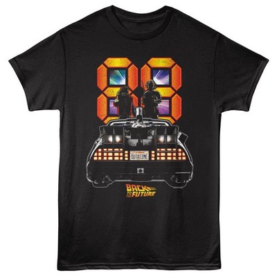Back To The Future Movie 88 Delorean Out A Time Men's T Shirt