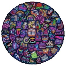 20pcs Random Cool Neon Waterproof Stickers