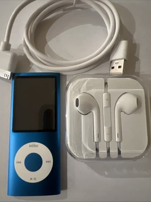 Apple iPod nano 4th Gen Blue  16GB New Battery Installed.  Very Nice