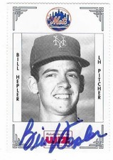 BILL HEPLER 1991 METS THE WIZ AUTOGRAPHED SIGNED # 174 NEW YORK METS