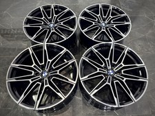 20" BMW 3 SERIES M3 M4 MACHINED BLACK 826 DESIGN STAGGERED 8J 9J ALLOYS X4