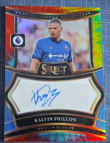 Kalvin Phillips 2024-25 Panini Select EPL Signatures Auto Tie-Dye Prizm 23/25