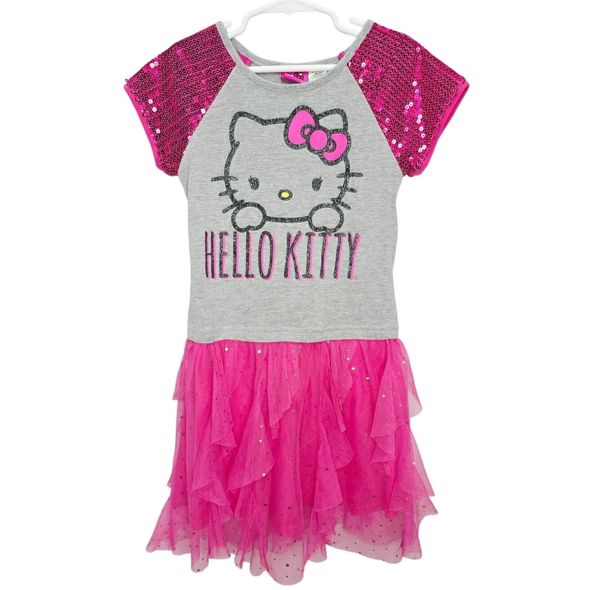 hello kitty dress for 1st birthday Girl's Hello Kitty Birthday Tutu Dress: Pink Tailed Party Dress