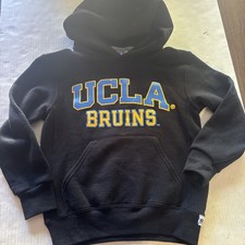 Russell Athletic UCLA Bruins Black Hoodie Sweatshirt NCAA Boys Youth Small