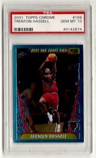 PSA 10 Trenton Hassell 2001 Topps Chrome #156 Rookie Card, Pop 3, Chicago Bulls. rookie card picture