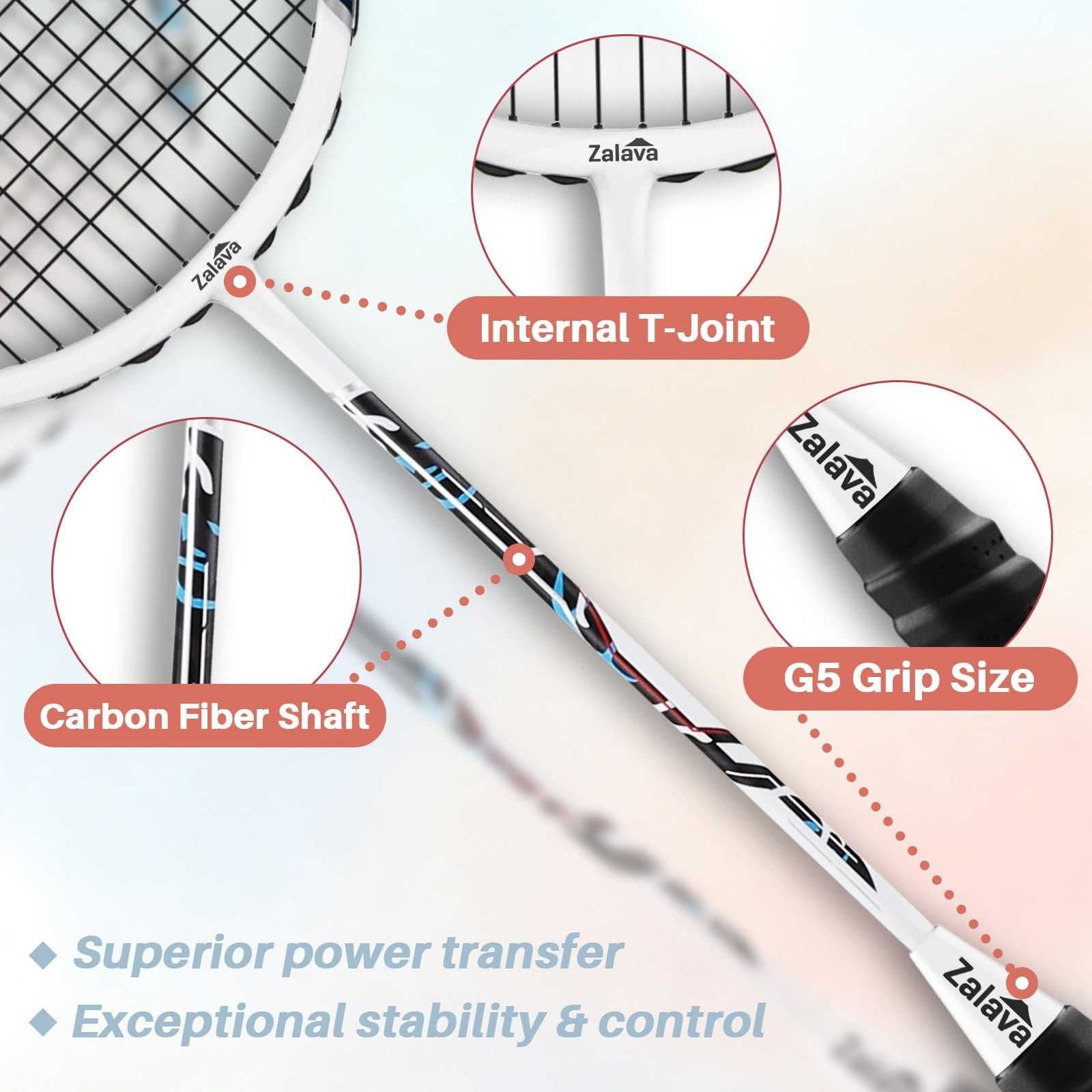 Badminton Racquets Set Professional Badminton Rackets Lightweight,4 ...