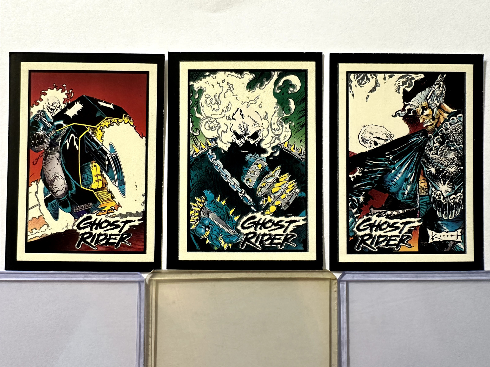 1992 Marvel Ghost Rider Glow in the Dark 3-Card Lot:  G6, G8 & G9