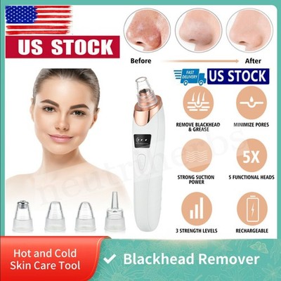 Electric Blackhead Remover Pore Vacuum Cleaner - USB Rechargeable Face Skin Tool