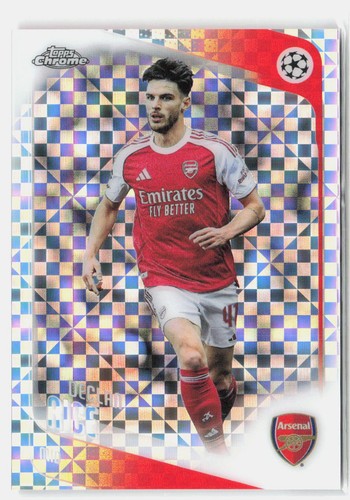2025-26 Topps Chrome UEFA Club Competitions #164 Declan Rice X-Fractor