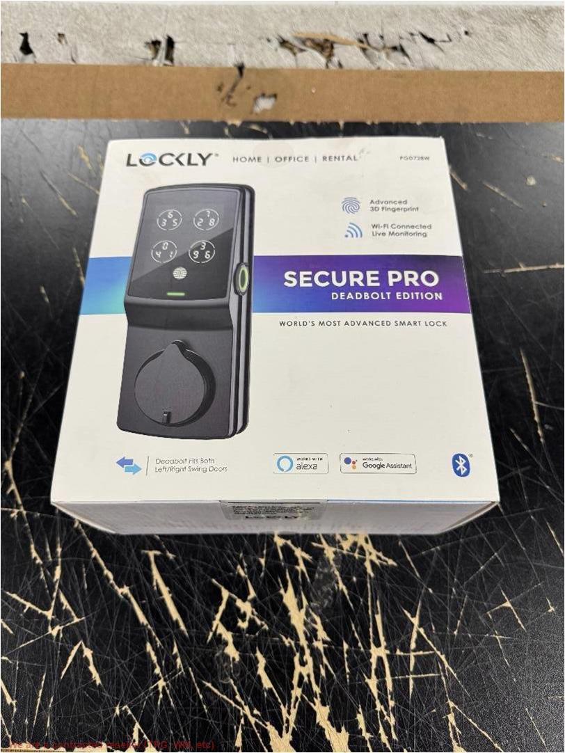 Биометрический дверной замок с цифровой клавиатурой Lockly Secure Pro Smart WiFi, черный