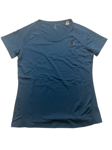 Adidas Activewear Climalite Women's  Blue Short Sleeve Top Size M
