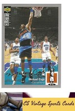 1994-95 Collector's Choice #347 Michael Cage Silver Signature