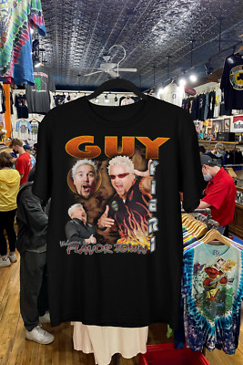 Vintage Guy Fieri 90s Bootleg Triple D Welcome to Flavortown T-Shirt Size S-5XL