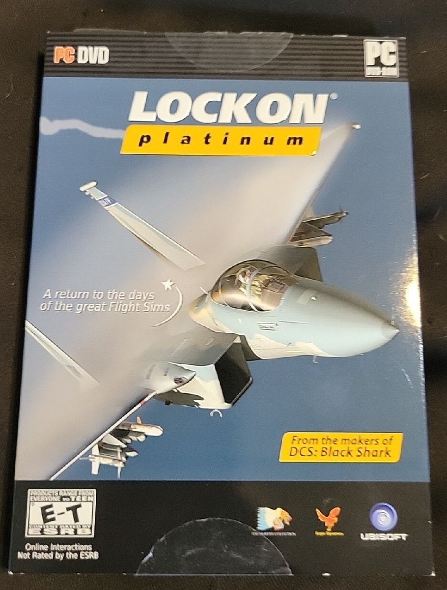 PC Game Lock On Platinum DVD Windows Plane Flight Simulation 2