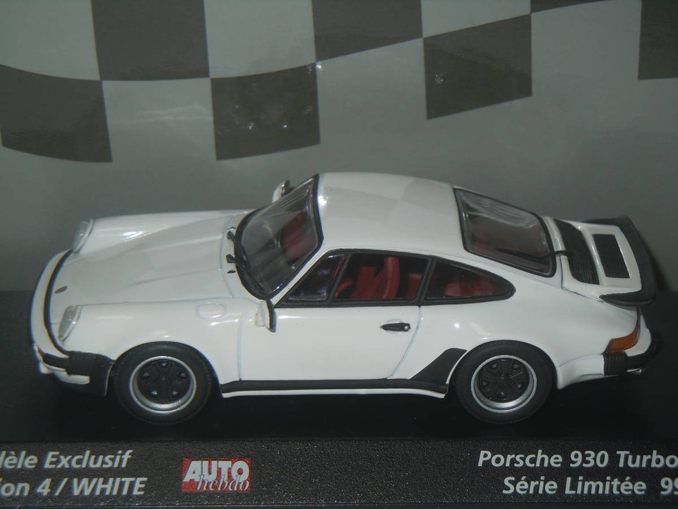 S 1/43 AUTO hebdo custom made PMA Porsche 911 Turbo 930 Turbo 77 (White