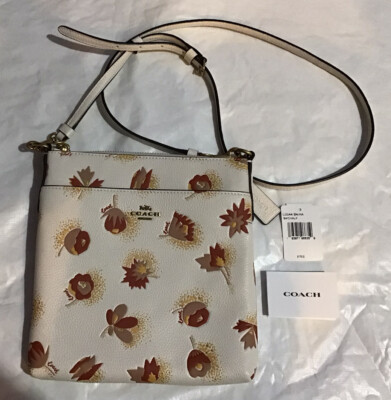 Multicolor Patterned Coach Crossbody Coach Kitt Messenger Crossbody in Rainbow Signature Canvas  main image 3