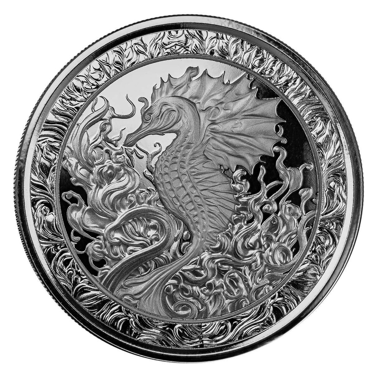 2023 - Samoa Seahorse - Scottsdale Mint 1 oz .999 Fine Silver Coin